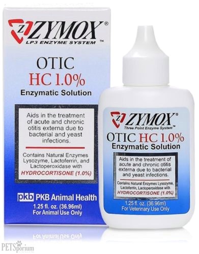 Zymox Otic with Hydrocortisone 1.0%  1.25 ...