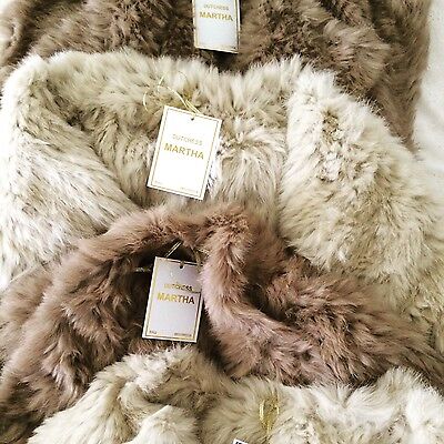 LONG WATERFALL RABBIT FUR JACKET