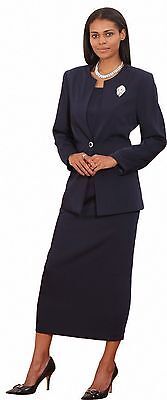 Sunday Best Women Church Suit - Soft Crepe Fabric - Standard to Plus Size -