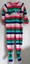 GIRLS-3T-SWEET-STRIPED-LOVE-SUPER-COZY-ZIPPER-UP-BLANKET-SLEEPER-EUC-CARTERS