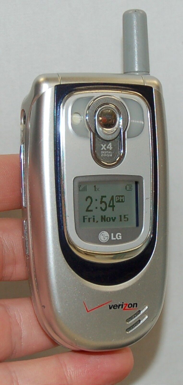 LG VX6100 Verizon Wireless Flip SILVER Cell Phone mobile VGA 4x Zoom Camera ID C | eBay