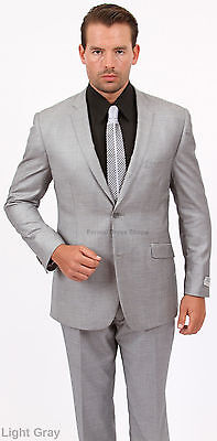 NEW SLIM FIT MEN'S WINDOWPANE PATTERN SUIT FORMAL PROM DANCE GRADUATION BEST (Best Slim Fit Suits For Men)