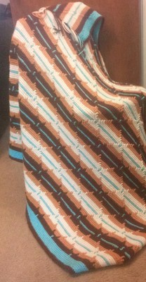 Large Hand Crochet Afghan/Blanket/Throw/Bed Cover