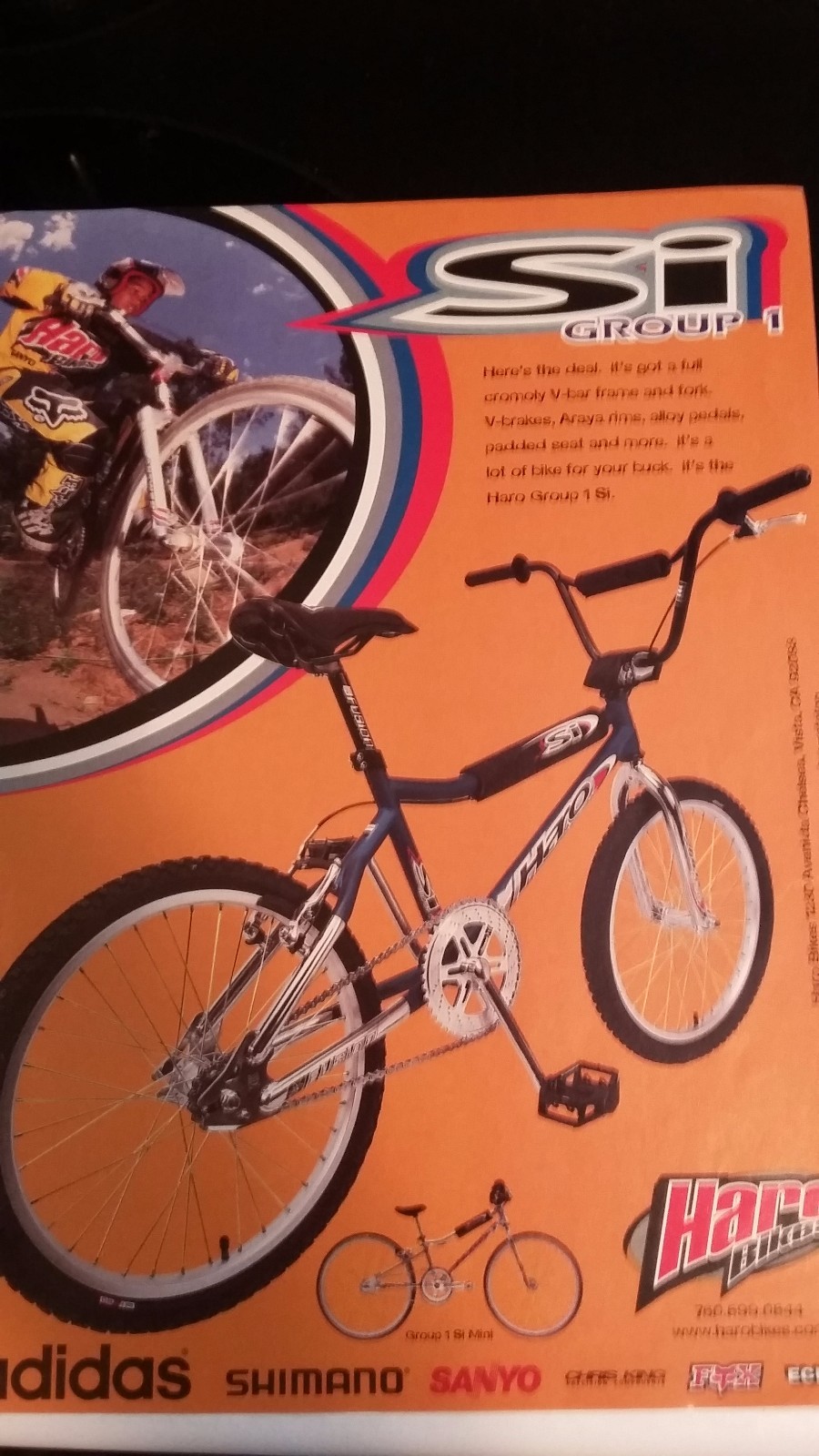 haro bikes s i advertisement page from 1998 rare nice