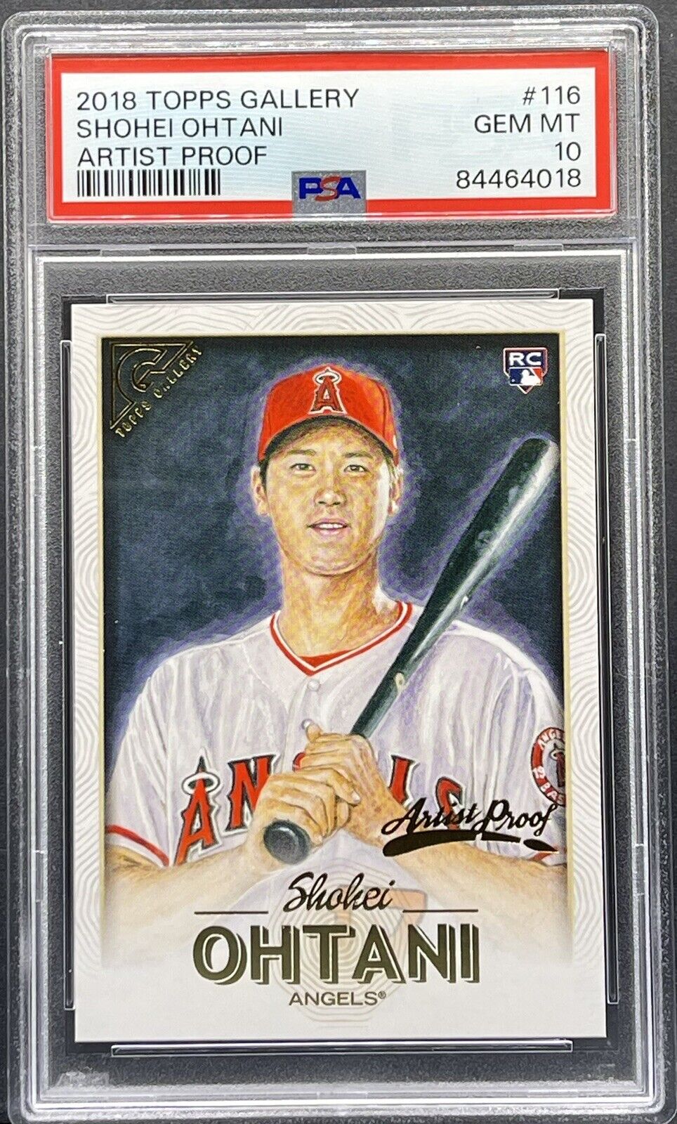 2018 Topps Gallery ARTIST PROOF Shohei Ohtani Rookie PSA 10 Angels Dodgers RC SP