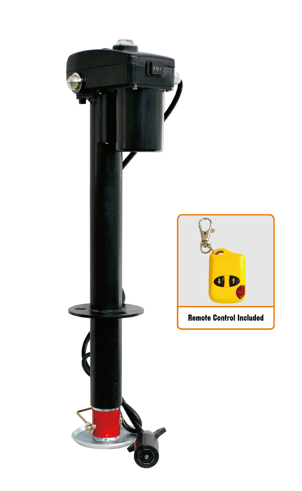 12 VOLT REMOTE CONTROL ELECTRIC JOCKEY WHEEL JACK CARAVAN BOAT