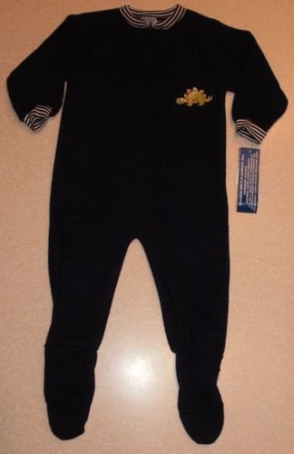 Carter-s-Navy-Blue-Dinosaur-Blanket-Sleeper-Footed-Pajamas-2T-3T-4T-NWT