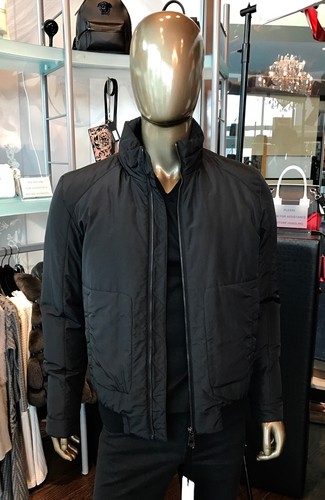 Pre-owned Versace Collection Black Solid Puffer