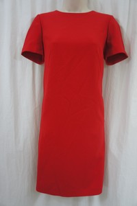 Jones-New-York-Dress-Sz-8-Scarlet-Red-November-Short-Sleeve-Business ...