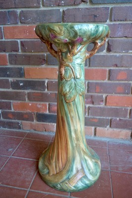 Weller Pottery  Apple Jardiniere Pedestal Base Stand