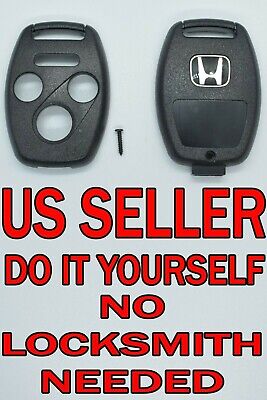 NEW 2006 - 2012 Honda Civic WITHOUT chip holder Remote Key Fob Shell Pad Case