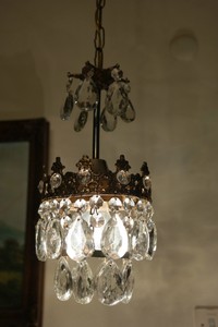 Small Style French crystal antique chandelier Vintage Basket Chandelier buyers Crystal Antique   about