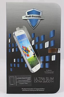 Tuff Guardz Best Premium Tempered Glass Screen Protector Samsung Galaxy (Best Screen Protector For Note 3)