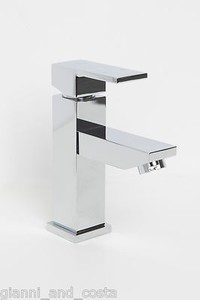 BATHROOM MIXER TAP - SQUARE DESIGN - FOR BATHROOM BASIN VANITY - MODEL ...