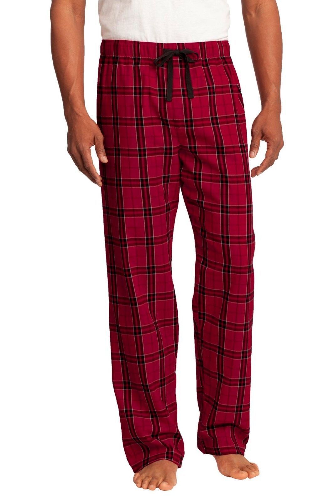 MEN S PLAID PULL UP FLANNEL LIGHTWEIGHT LOUNGE PAJAMA