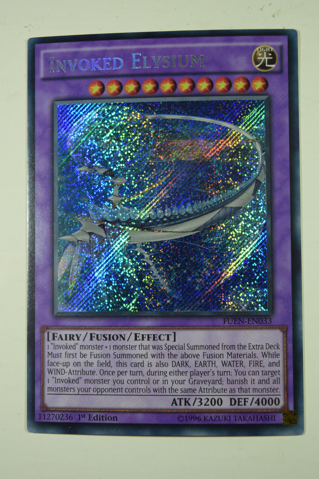 Fusion Enforcers FUEN Card:FUEN-EN033 Invoked Elysium:YuGiOh! Fusion Enforcers FUEN-EN Choose Your Secret And Super Rare TCG Cards