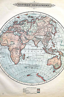 easternAsia,easternAsia antique map of eastern hemisphere africa asia europe australia