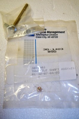 NOS Walbro throttle shaft assemble 30-1403 T-15
