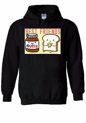 Best Friends Nutella And Bread Hoodie Sweatshirt Jumper Men Women Unisex (Man And Woman Best Friends)