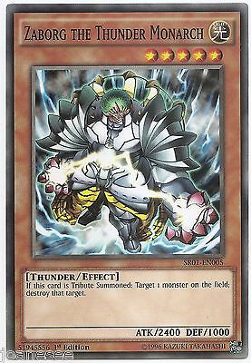 Card Name:SR01-EN005 Zaborg the Thunder Monarch:Emperor of Darkness Yugioh Cards Single/3 Card Playset Take Your Pick New