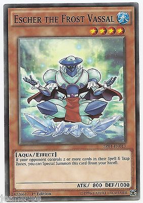 Card Name:SR01-EN013 Escher The Frost Vassal:Emperor of Darkness Yugioh Cards Single/3 Card Playset Take Your Pick New