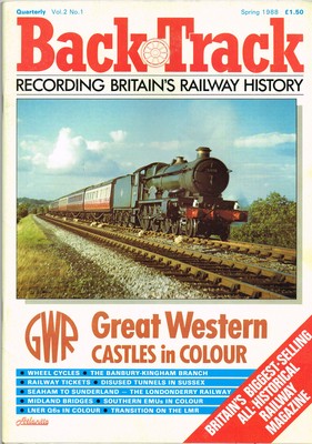 Back Track Magazine Spring 1988 Great Western Castles In Colour, Londonderry