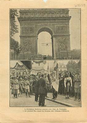Image Aviateur Charles Godefroy vol sous l'Arc de triomphe Paris 1919 ILLUSTRATION Image Aviateur Charles Godefroy vol sous l'Arc de triomphe Paris 1919 ILLUSTRATION