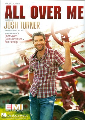 josh turner sheet music all over me rhett atkins dallas davidson