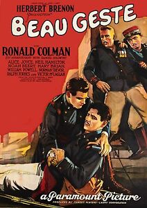 Beau Geste 1926 Ronald Colman Alice Joyce Noah Beery William ...