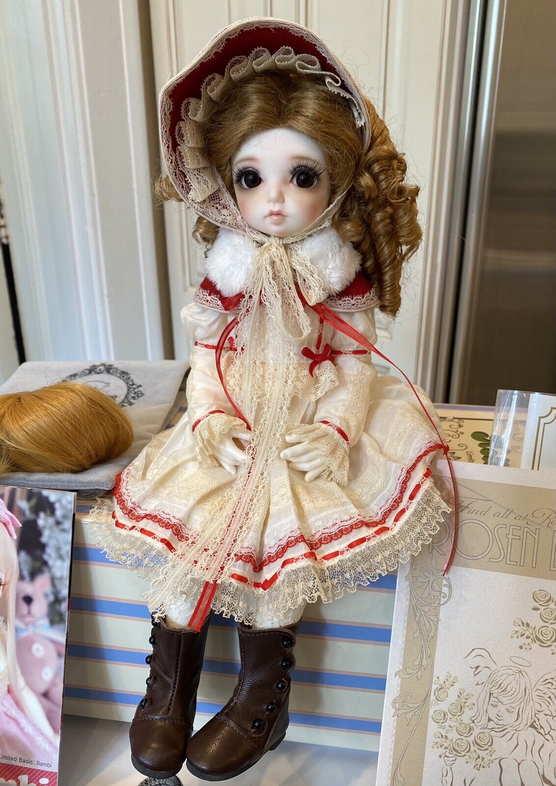 ROSENLIED Holiday Child BJD LTD 10 Miu WS Full Set Extra Code Noir British Doll 