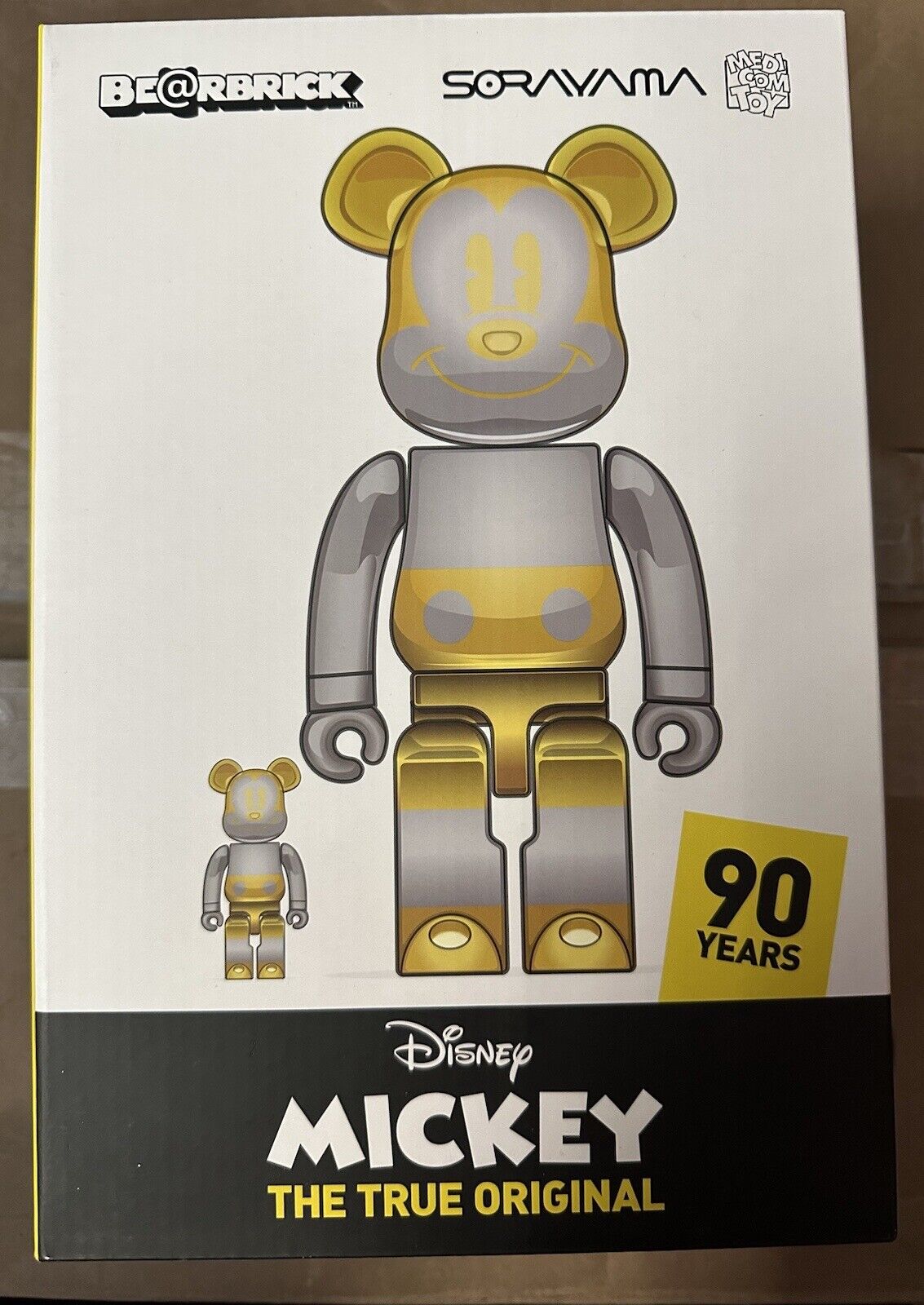 Medicom Be@rbrick Disney Sorayama 2G Future Mickey Mouse 400% 100% Bearbrick New