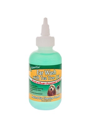 NaturVet EAR WASH Tea Tree Oil w/ ...