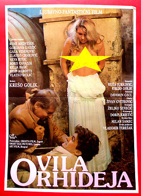 VILLA ORCHID 1988 NEVA ROSIC RENE MEDVESEK KRESIMIR GOLIK RARE EXYU Motion picture POSTER