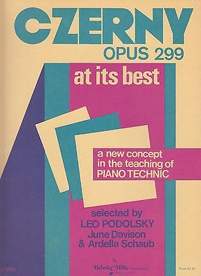 Czerny at its Best Opus 299 for Piano Sheet Music Instruction & Exercise
