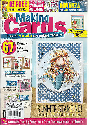 MAKING CARDS,    BRITAIN'S BEST VALUE CARD MAKING MAGAZINE   AUGUST, 2015 (Best Card Making Magazine)