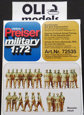 Preiser â 72535 â German Ferderal Armed Forces â Figures - 1/72 Scale - Miniature Figures
