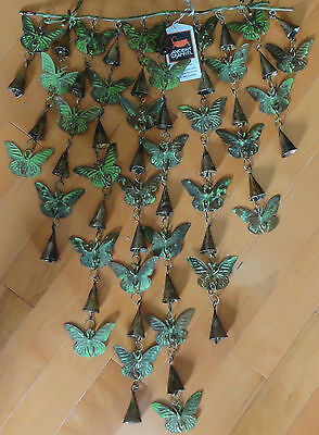 Shimmering Bells Butterflies Handcrafted Wind Chime Garden ...