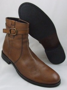 Mens Shoes Johnston AND Murphy Brown Leather Ankle Boot Made IN Italy ...