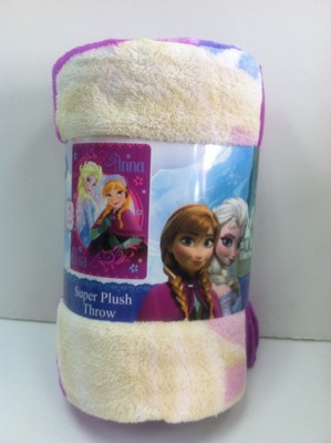 Disney Frozen Super Plush Throw Fleece Blanket ...