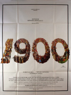 1900 1976 Bernardo Bertolucci, Burt Lancaster, Robert De Niro FRENCH POSTER