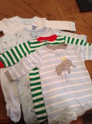 Lot Boys Feetie Pajamas Size 6 & 9 Months