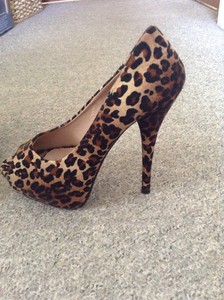 Leopard Print High Heels New Look Size 6 Worn Once | eBay