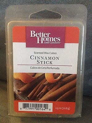 BETTER HOMES & GARDENS CINNAMON STICK WAX CUBES FOR WARMERS 2.5