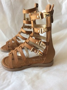 Girls-kids-shoes-Gladiator-Sandals-Katia-46-Tan-youth-sizes