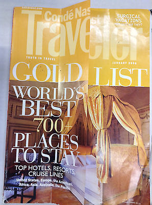 Conde Nast Traveler Magazine Gold List World Best Places January 2006