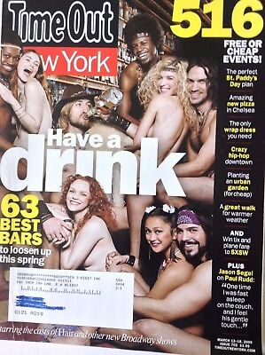 TimeOut New York Magazine 63 Best Bars March 12, 2009