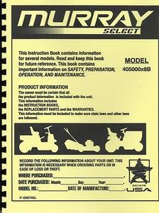 Murray lawn mower manual pdf