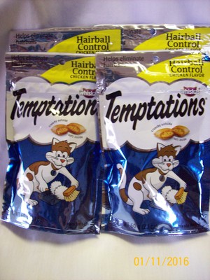 4 Whiskas Temptation Cat Treats Chicken Flavor ...