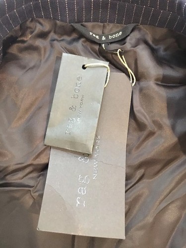 Pre-owned Rag & Bone Handmade Mens 42 Notched 100% Moon English Wool Sportcoat $895 In White