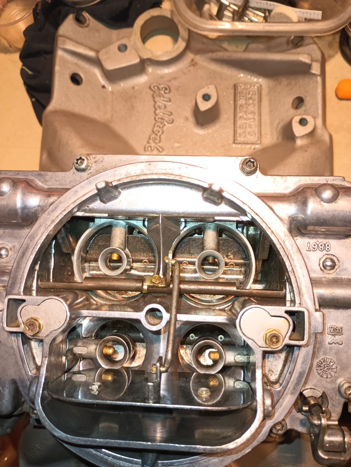 Yahoo!オークション TM1 Edelbrock Chevy 327 350 383 Aluminum Inta...